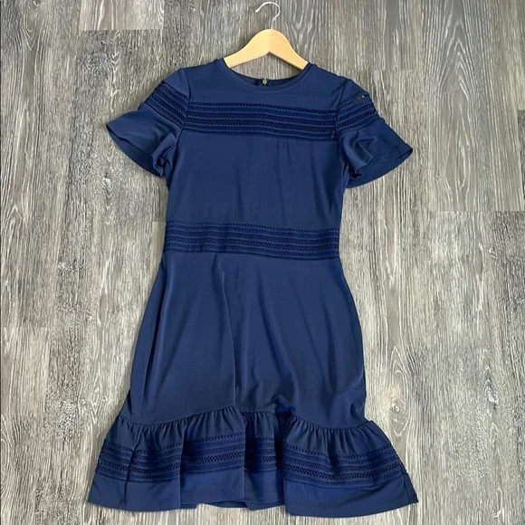 MICHAEL Michael Kors Navy Lace Mini Dress - Picture 4 of 6